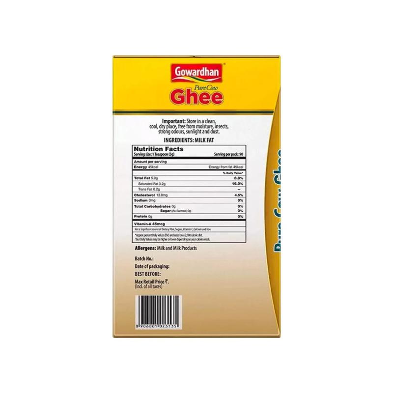 Gowardhan Pure Cow Ghee 1Ltr