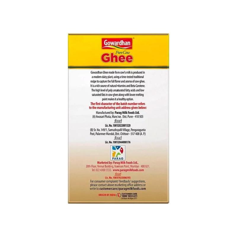 Gowardhan Pure Cow Ghee 1Ltr